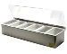 Condiment  Trays - 6 Compartment with Common Lid